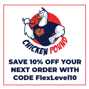 Save 10% off your next Chicken Pound order with code FlexLevel10