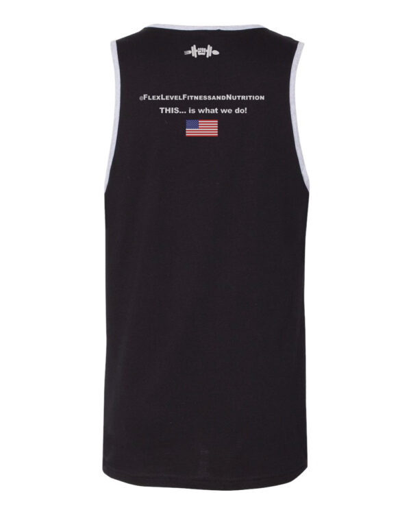 Flex Level Fitness Black Cotton Tank