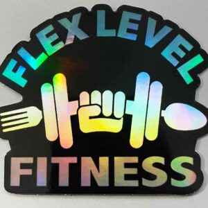 Holographic Sticker - Black