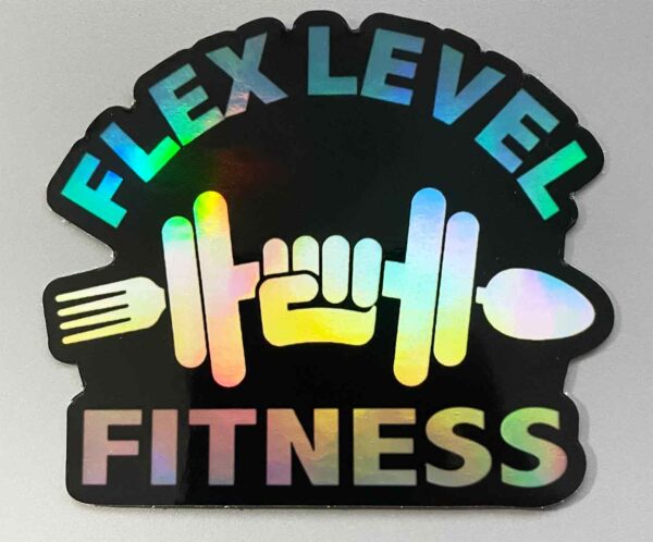 Holographic Sticker - Black