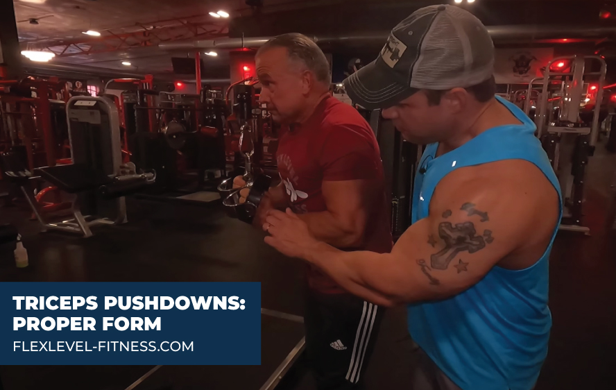 Triceps pushdowns proper form