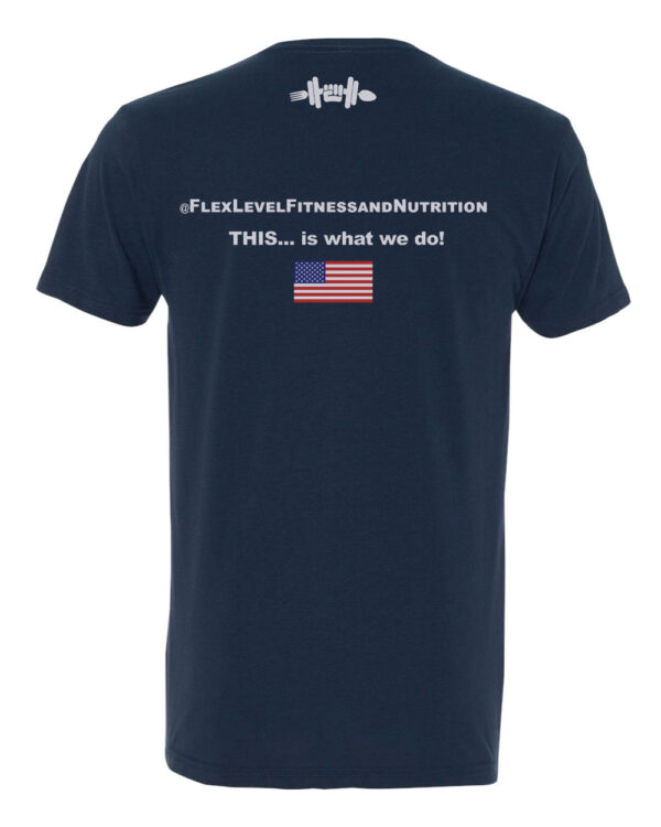 Flex Level Fitness Navy V-Neck Tee