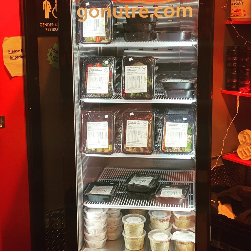 Fridge Full of Nutre Meals at Impact Fitness in Auburn, MA