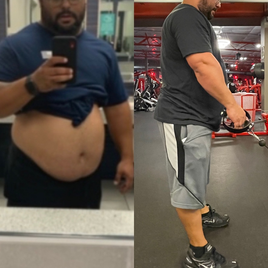 male weight loss with weight lifting Personal Training Success with Flex Level Fitness