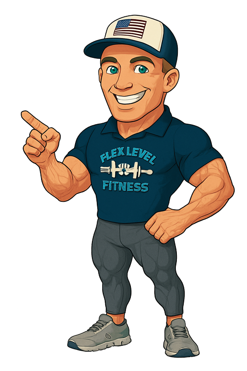 Cartoon version of Trainer Adam Sjogren